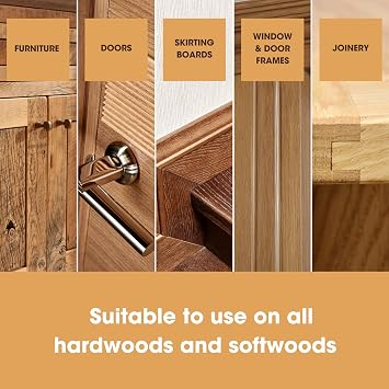 Furniture Clinic Wood Varnish | Satin | Polyurethane Waterproof Coating | Water Based Clear Coat | Wood Sealer for Indoor & Outdoor Furniture | Perfect for Chairs, Tables, Cabinets | 500ml / 17 Oz