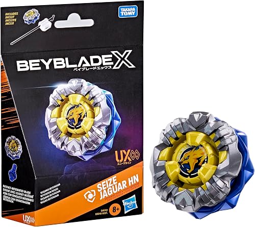 Beyblade X Starter Pack Seize Jaguar HN UX Infinity, toupie Takara Tomy de Type 