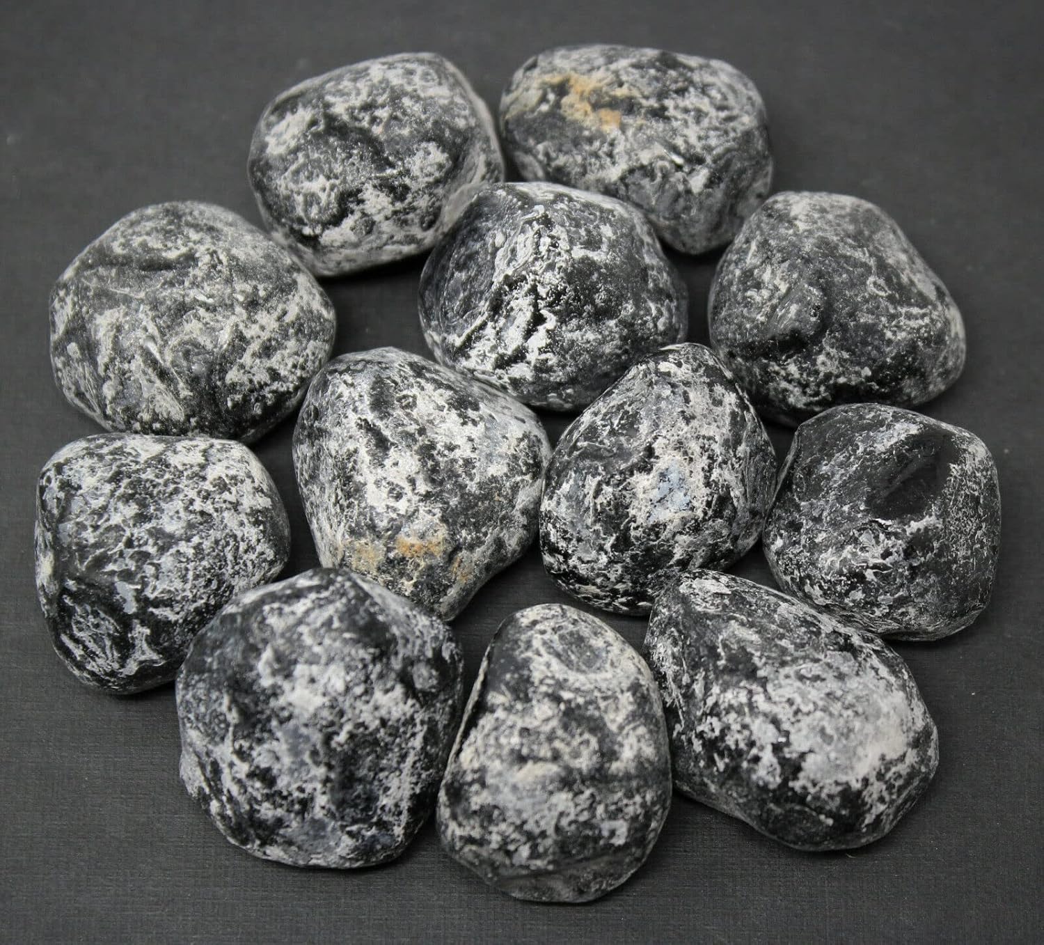 unbrend 8 oz Rough Apache Tears Natural Stones (1/2 lb Bulk Lot)