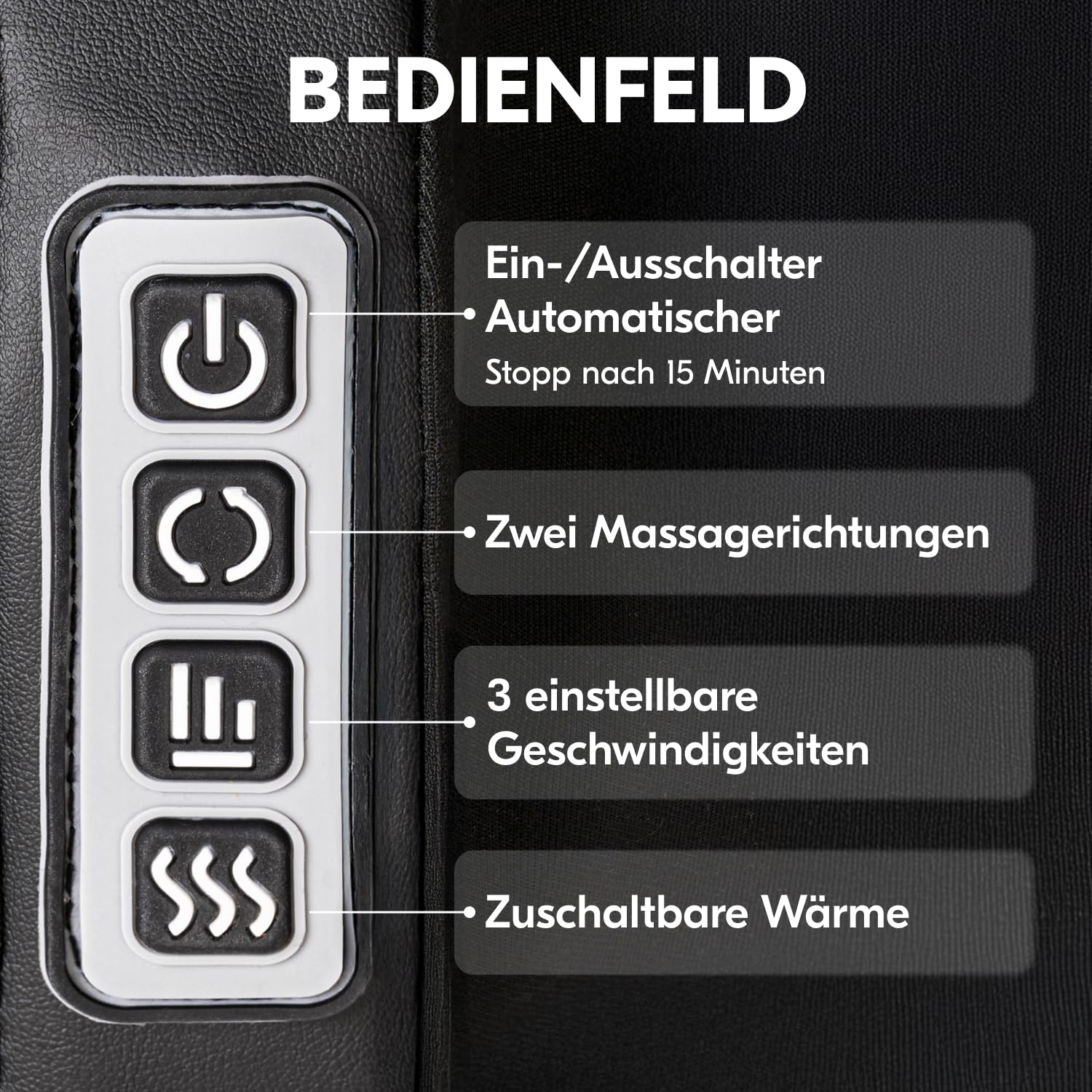 Shiatsu-Fußmassagegerät mit Heizung, Massage der Bein- und Fußmuskulatur, Fußmassagegerät mit Massagerollen, originelles Geschenk.