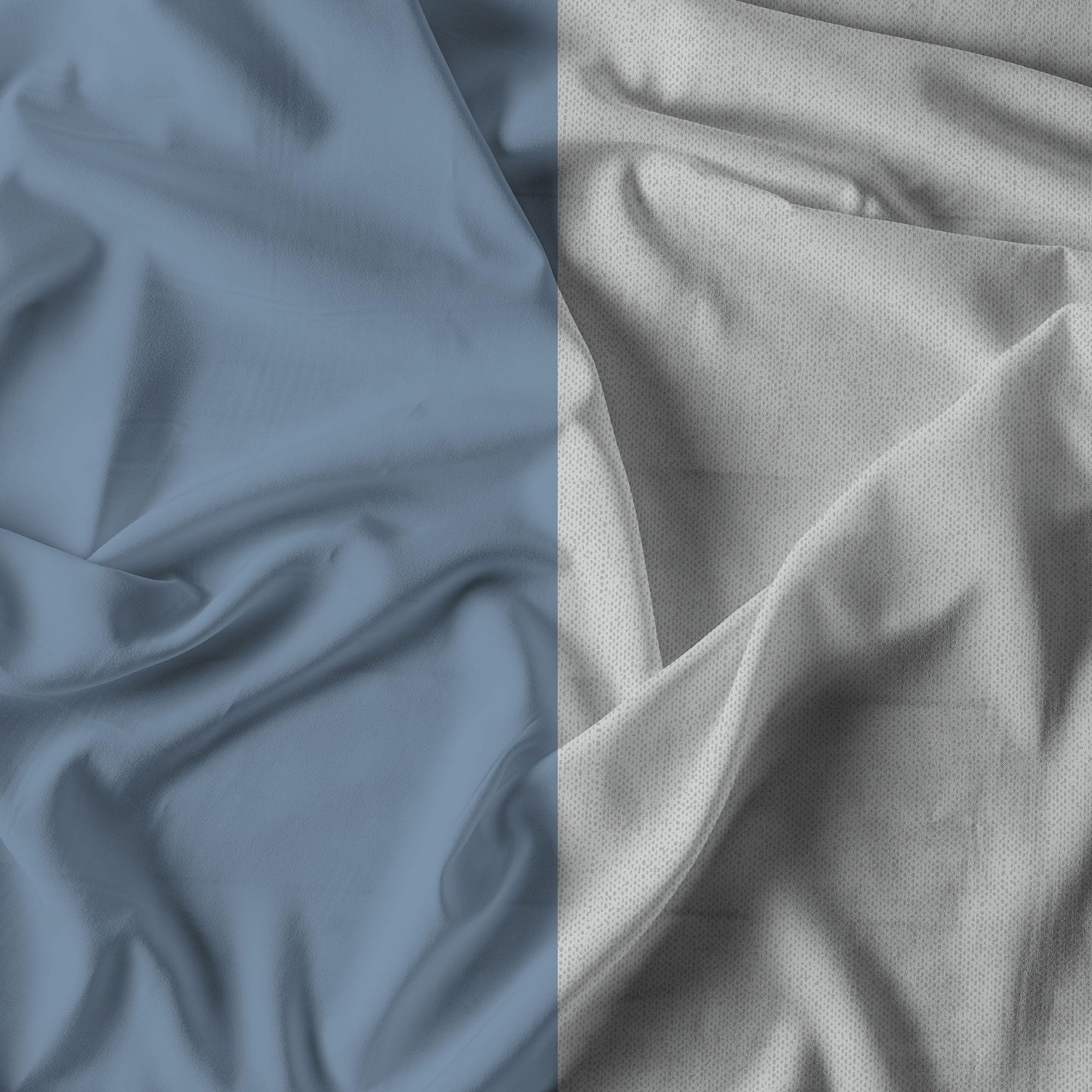 Trend Chic Bedding Set, 100% Cotton, Made in Italy, Single, Light Blue, Sky Blue - Image 3