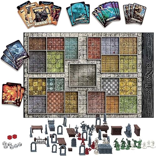 Miniatura 2 de Hasbro Gaming Avalon Hill HeroQuest Sistema de Juego de Mesa de Tablero, Juego de Aventura Inmersivo de Rastreo de Mazmorras de Fantasía para Edades
