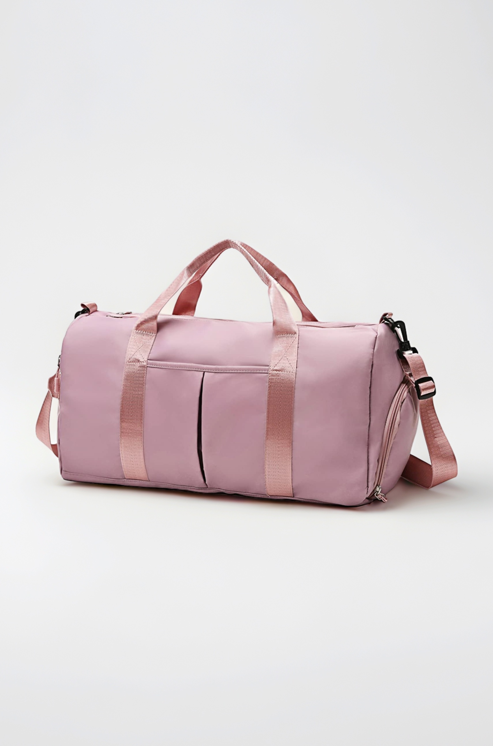 ZGWJ Travel Duffed Tote Bag, Waterproof Shoulder Weekender Bag for Women and Men Swim Sports Travel Gym Bag，Fold-able and Expandable Bag Lightweight and Easy Carry on, G-Pink