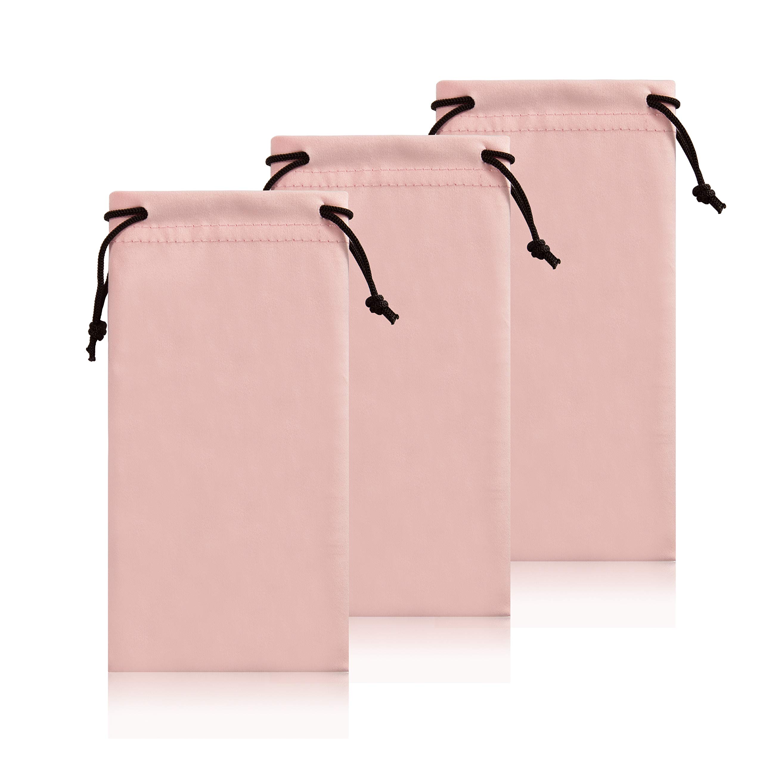 TRIUMPH VISION Glasses Case Soft Eyeglass Case Sunglass Pouch Cloth 3 Pack