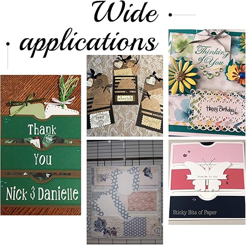 Miniatura 6 de ORIGACH Gran bolsillo troquelado ranuras troqueladas de bolsillo troquelado Paquete de tarjetas troqueladas Plantilla de plantilla para álbum de