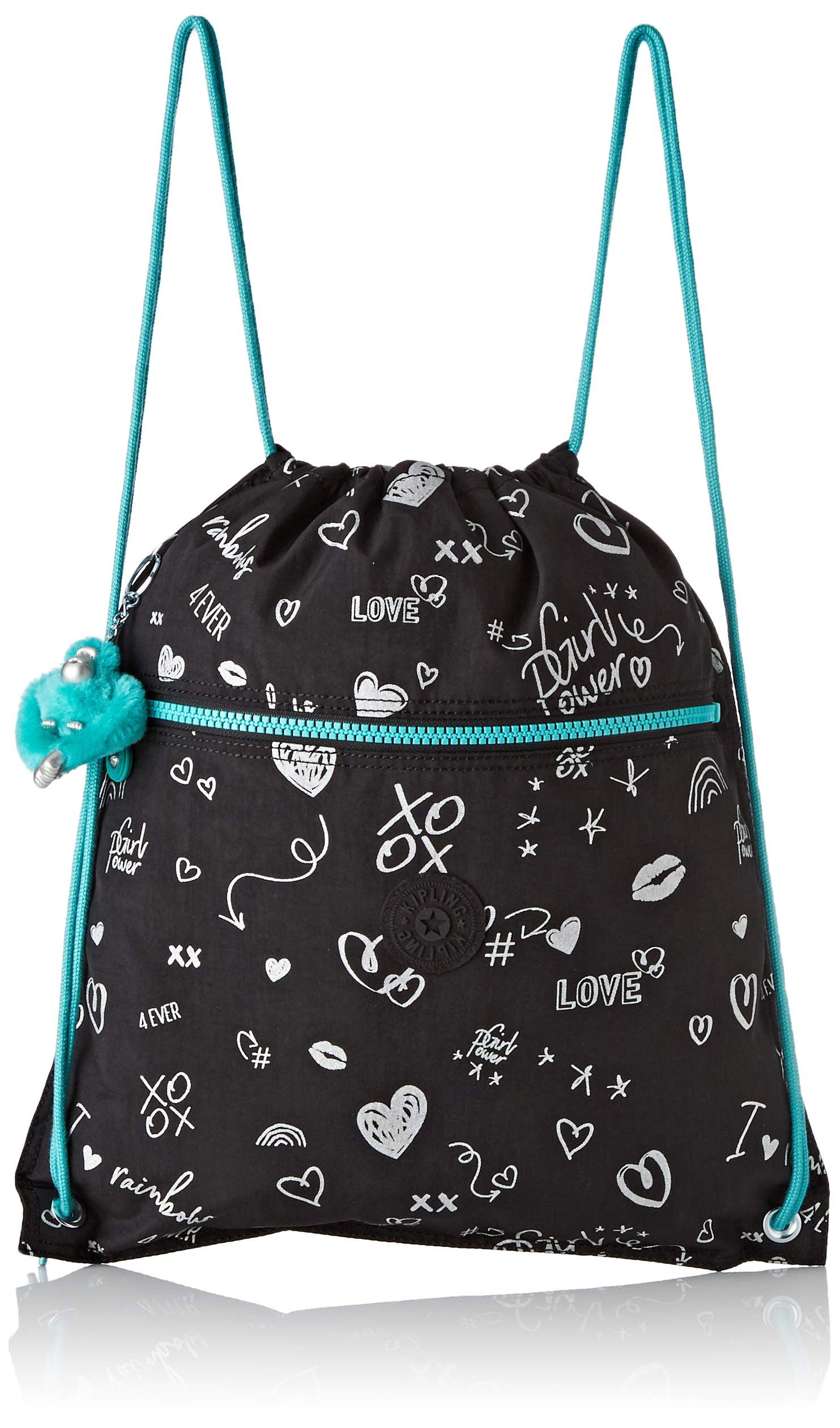 Kipling Supertaboo, Mochila con Cordón, Multifunciónal, Impermeable, 45 cm, 15 L, 0.24 kg, Azul (Galaxy Metallic) — view 6
