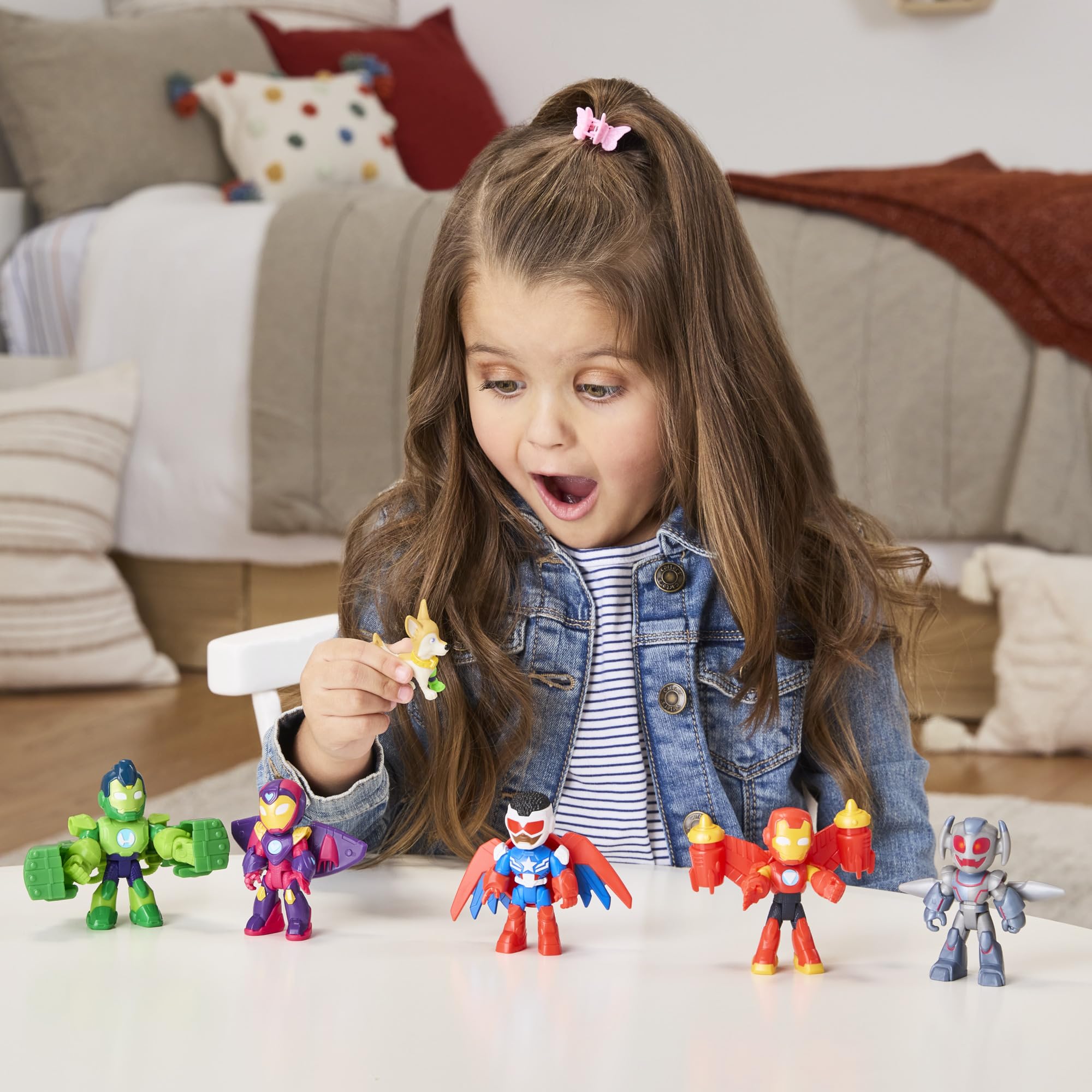 Zestaw figurek Avengers w pełnej zbroi z serialu "Iron Man and his Awesome Friends" Marvela