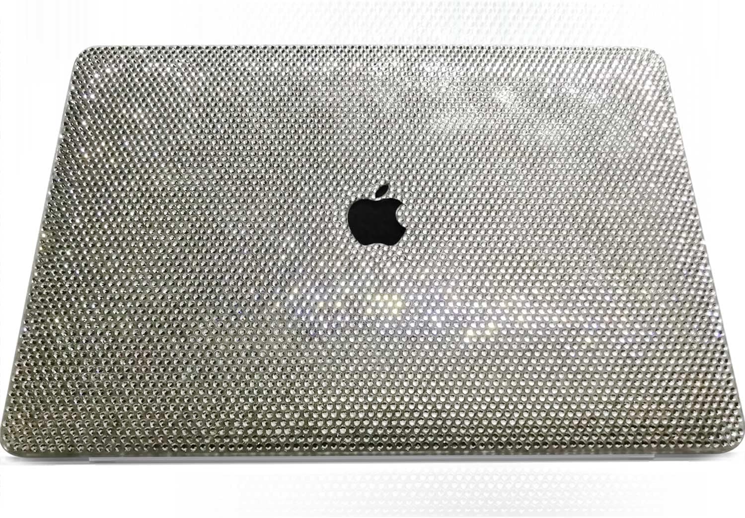 Bling Rhinestone Case Compatible with MacBook Air 13 inch 2022 2021 2020 2019 2018 Release M1 A2337 A2179 A1932 Touch ID,Glitter Sparkle Diamond Case Fashion Luxury Shiny Crystal Hard Shell - Image 3
