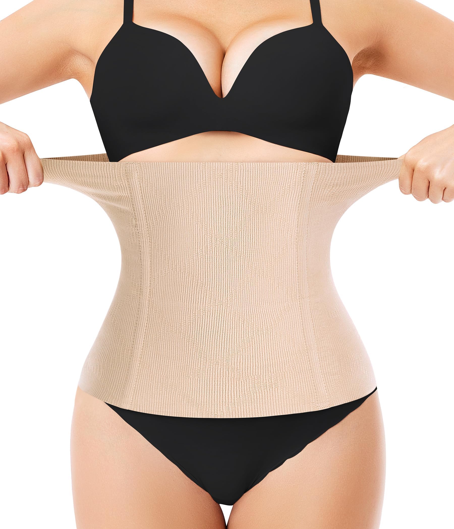 Nebility Waist Trainer for Women Plus Size Corset Shapewear Tummy Control Waist Cincher Postpartum Girdle Body Shaper