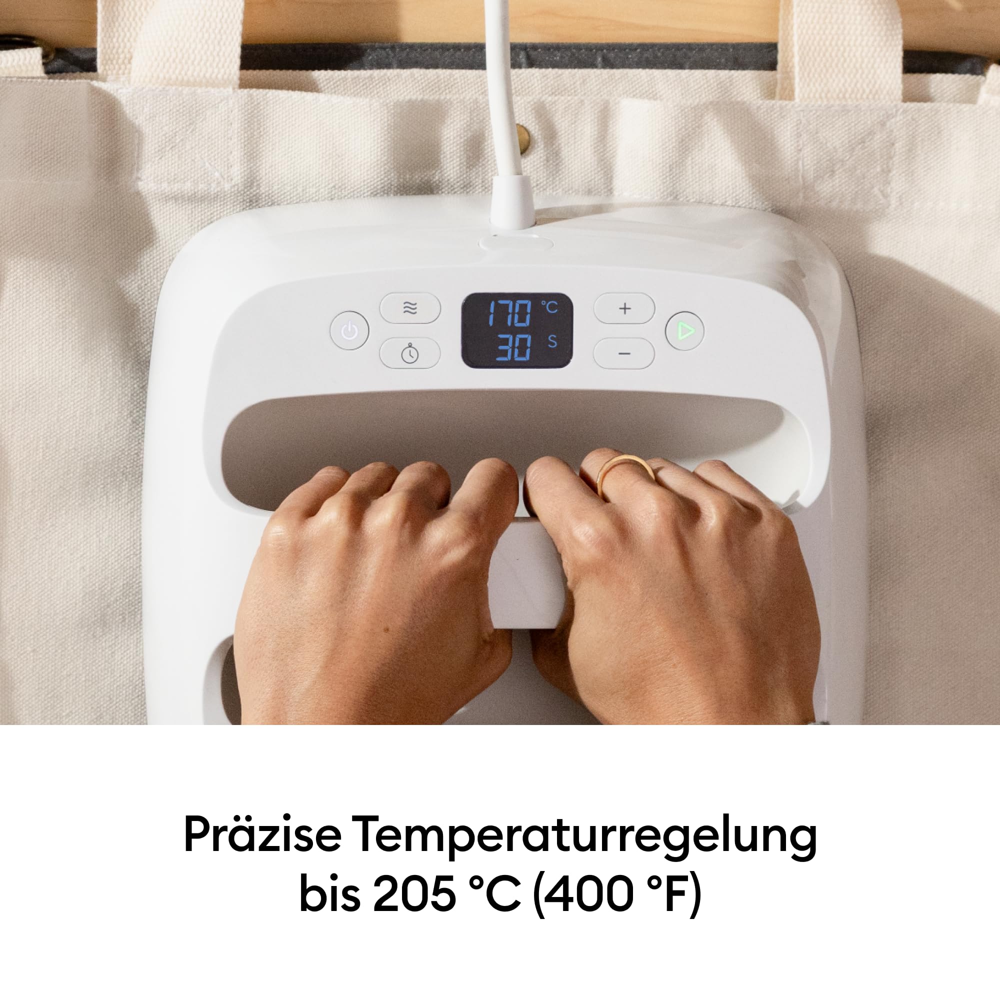 Cricut EasyPress 2 (SE) 22.9 x 22.9 cm Heißpresse für T-Shirts, Kissen, Tragetaschen – Himbeere