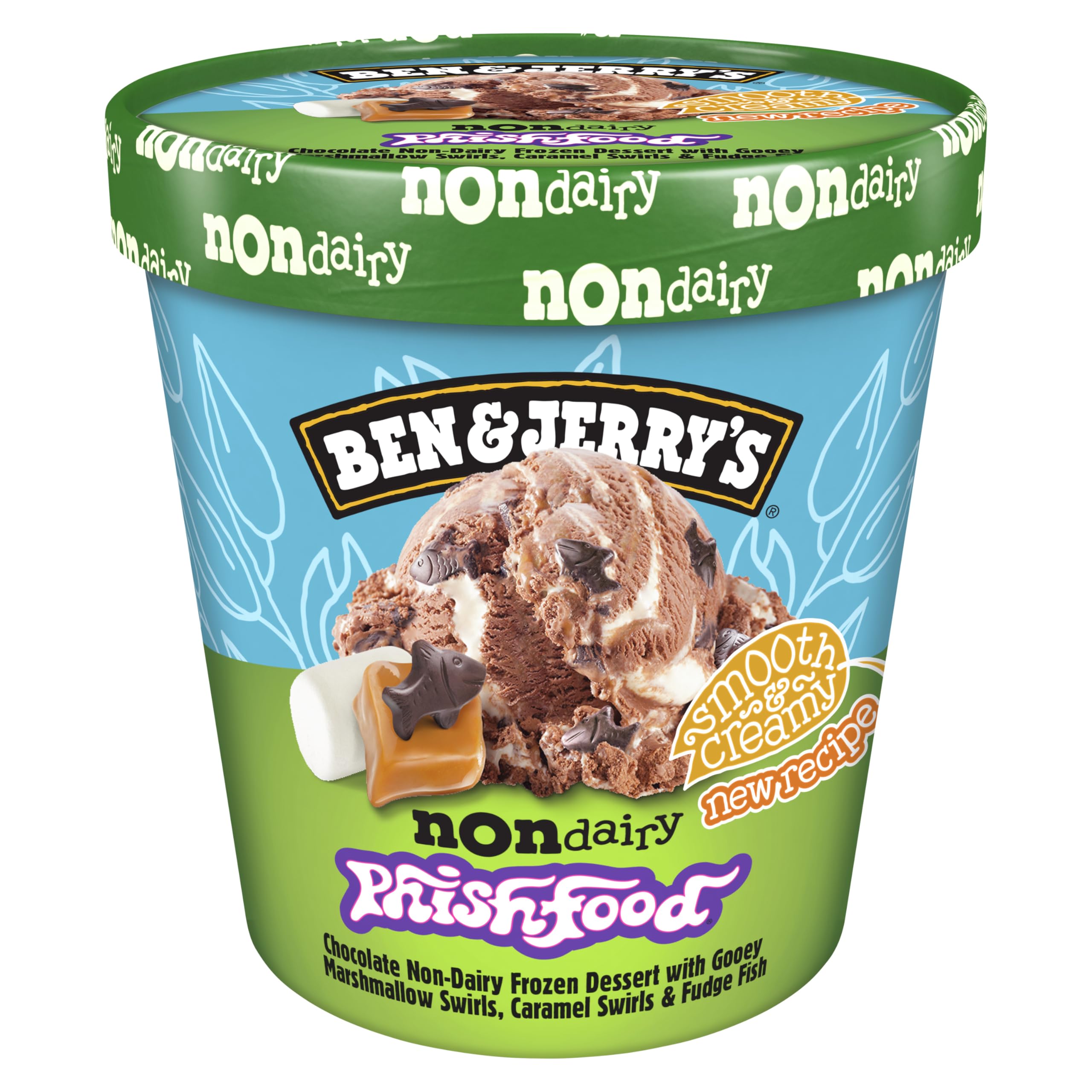 Amazon.com: Ben & Jerry's, Non Dairy Phishfood Ice Cream, 16 Fl Oz