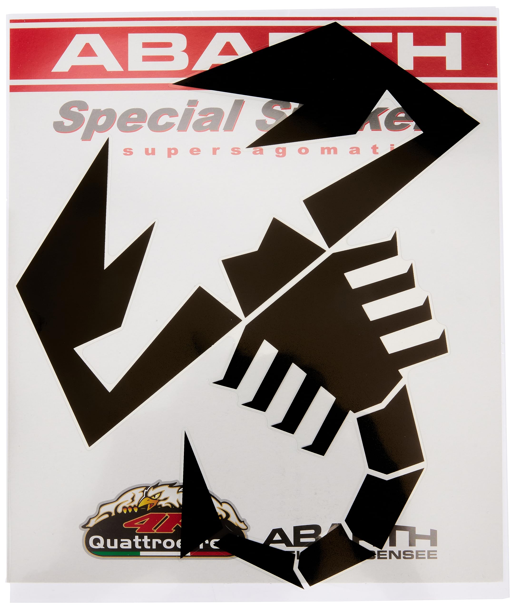 Supershaped Die-cut Sticker Scorpion, Black, 240 mm