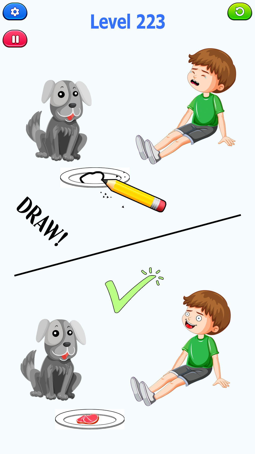 Draw one part puzzle story draw it free game 2023 fun new drawing