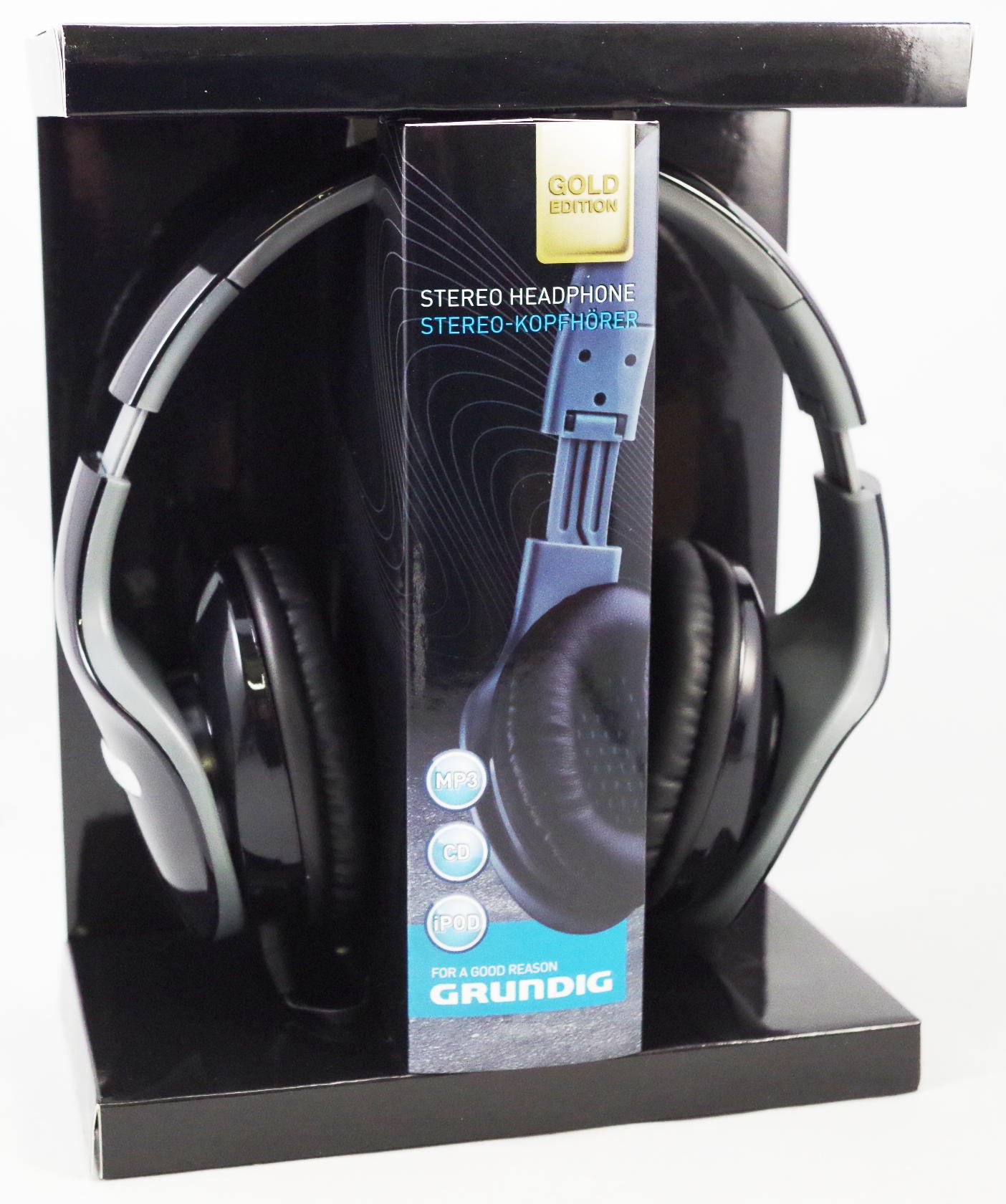 Grundig Foldable Xl Stereo Headphone for Smartphone- Random colors, black