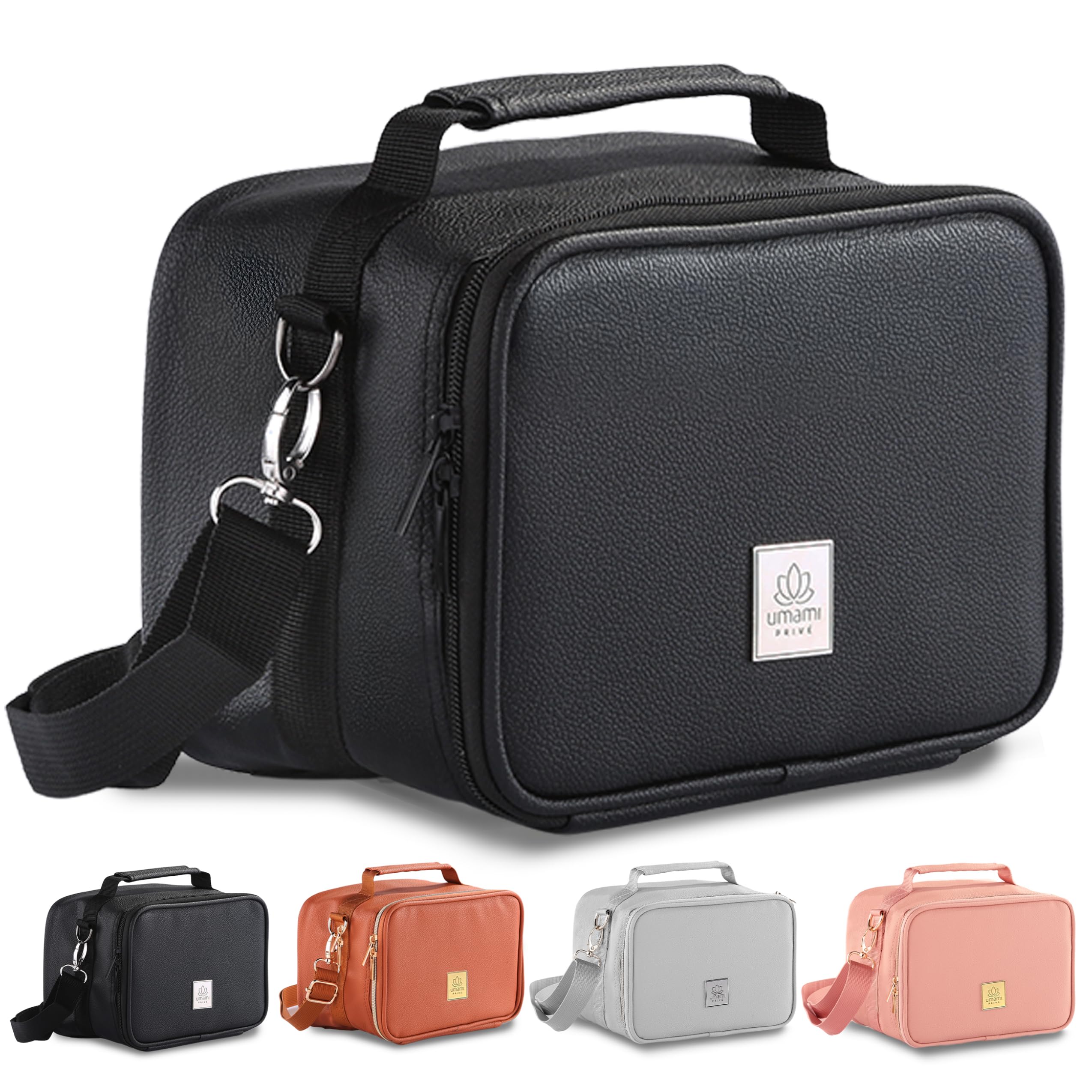 UmamiInsulated Lunch Box Bag for Adults (Deep Black)