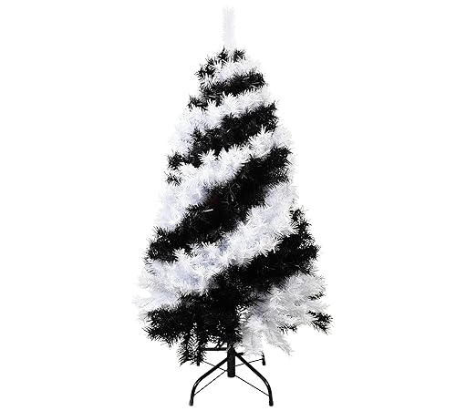 Tree Buddees Black and White Swirl Halloween Tree - Unique