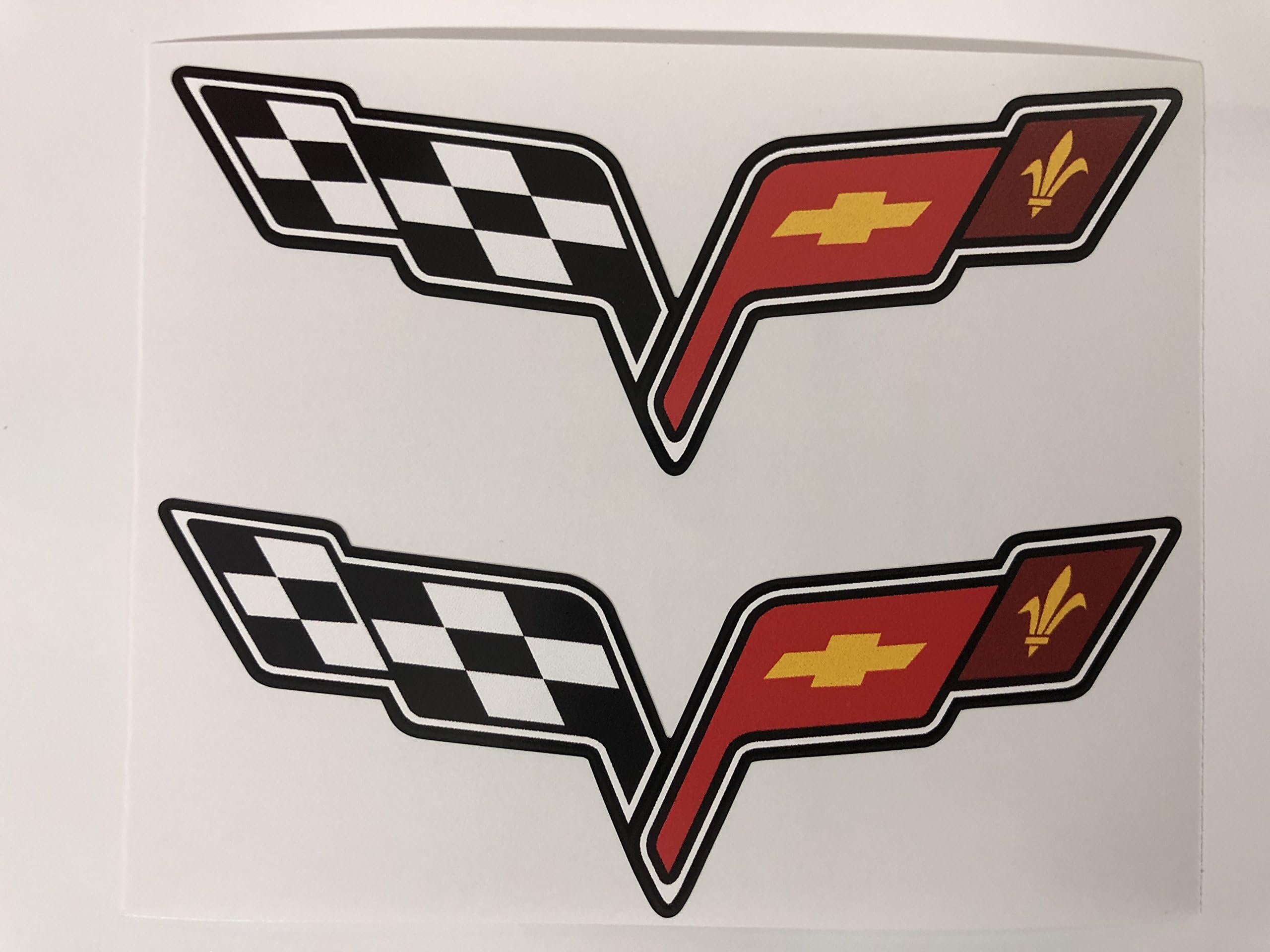 2 Corvette C6 Decals by SBDdecals.com (4 inch)