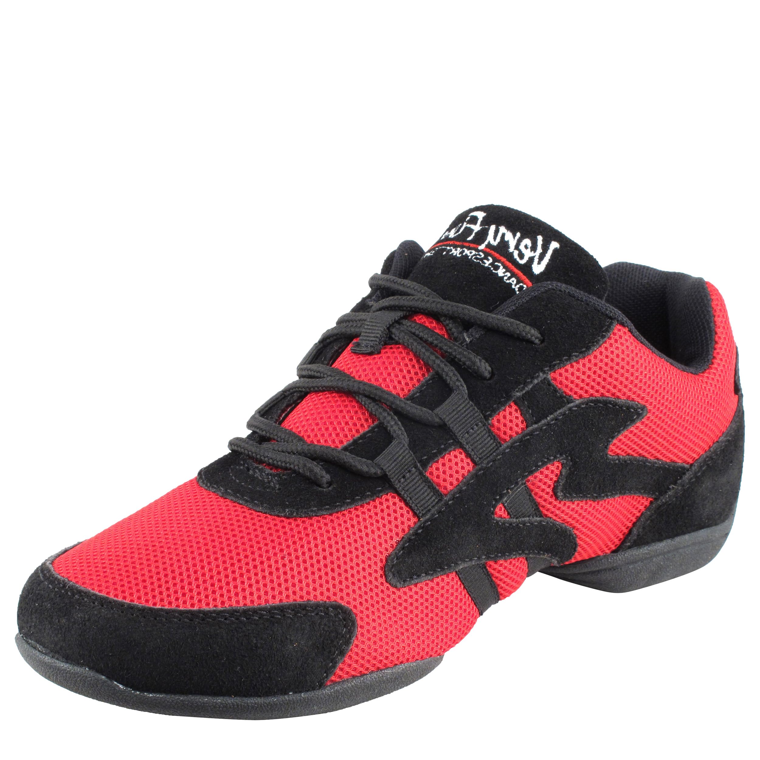 Very Fine Womens Dance Sneaker CLC012 Ballroom Latin Salsa Tango Swing Jazz Practice Bold Red 8 M
