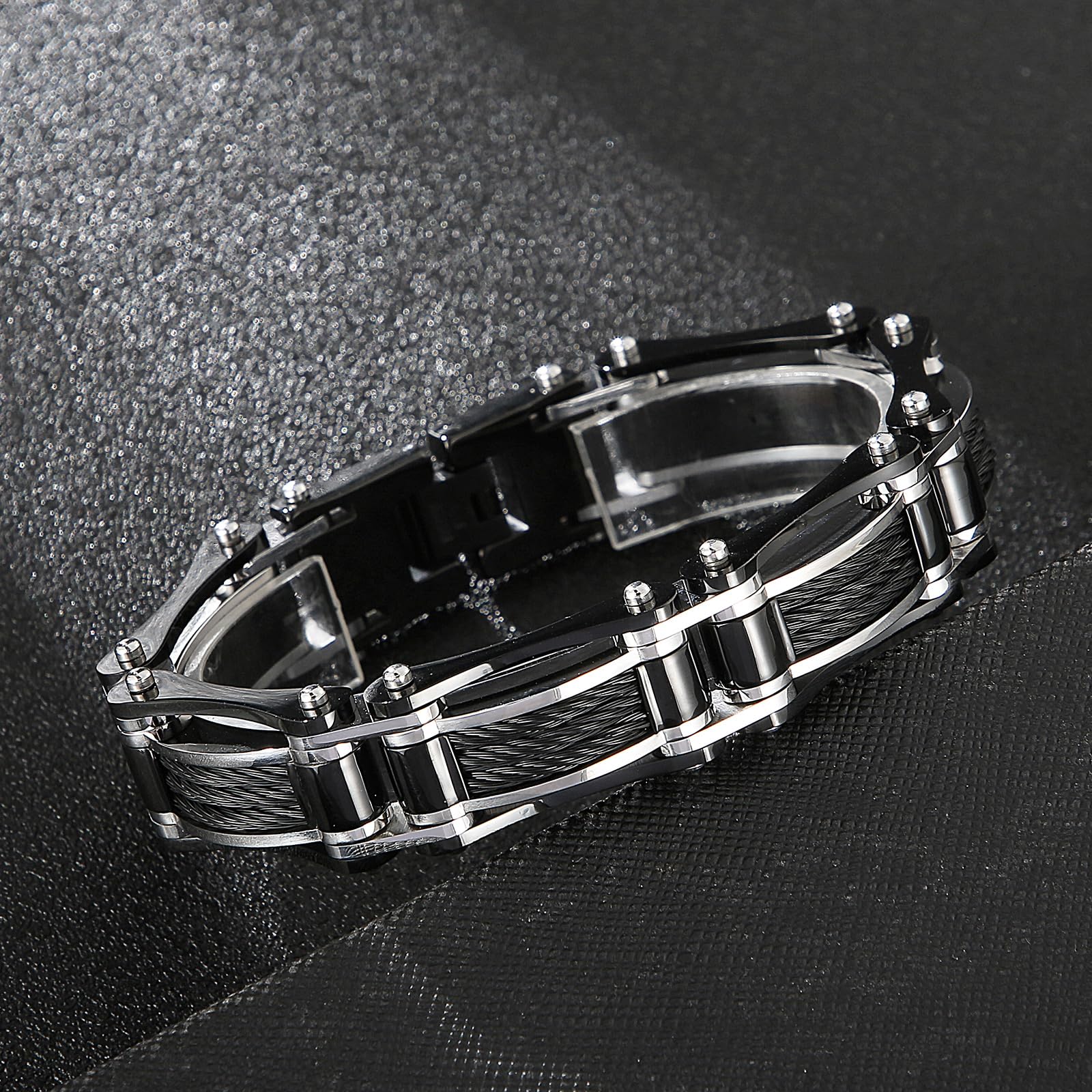 Armbänder Herren Armband Geschenk Armreif Retro Fahrradkette Armband Punk Armband Stilvoller Lässiger Armreif