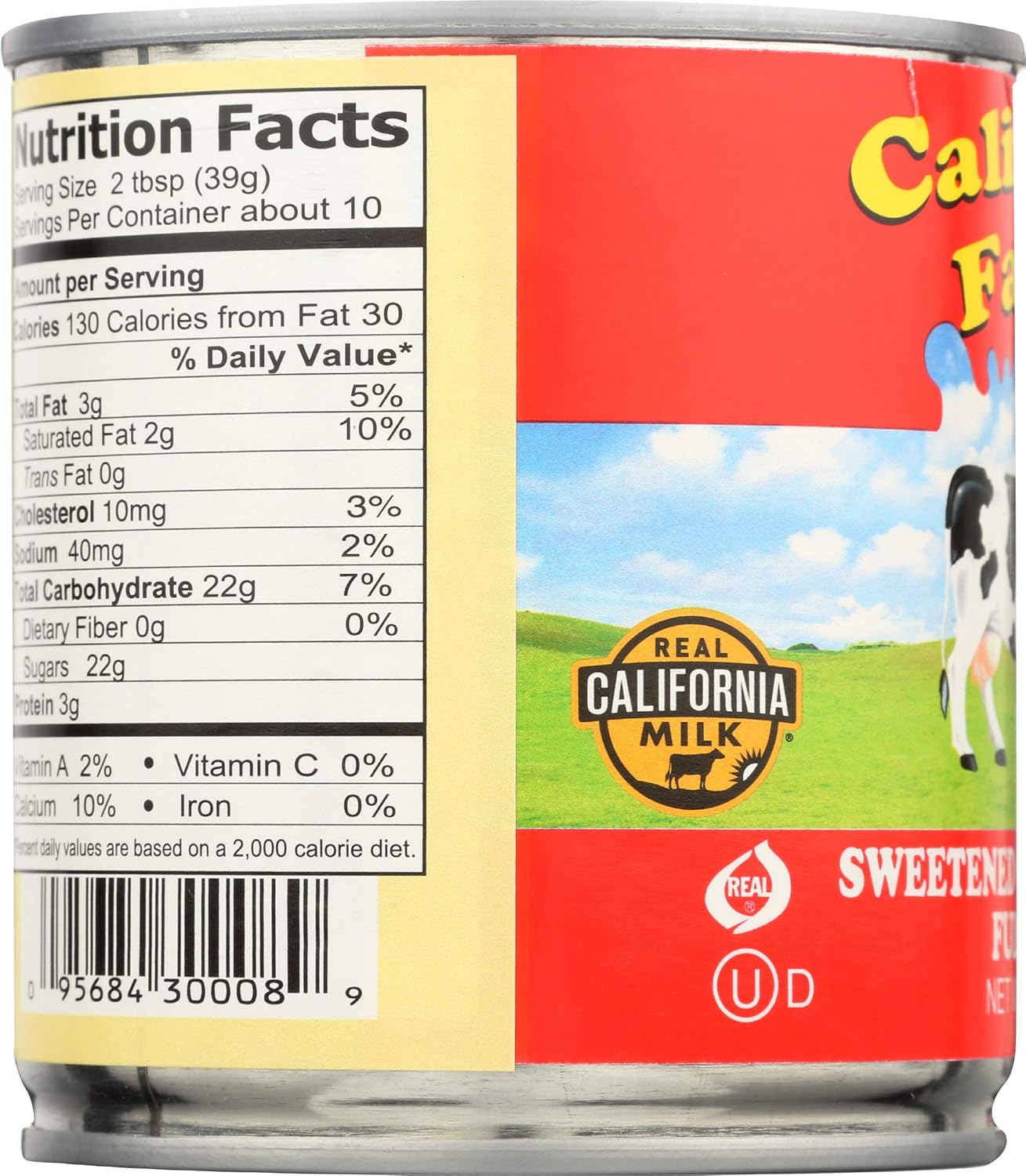 California Farms Sweetened Condensed Milk - Case of 24 - 14 Fl oz.