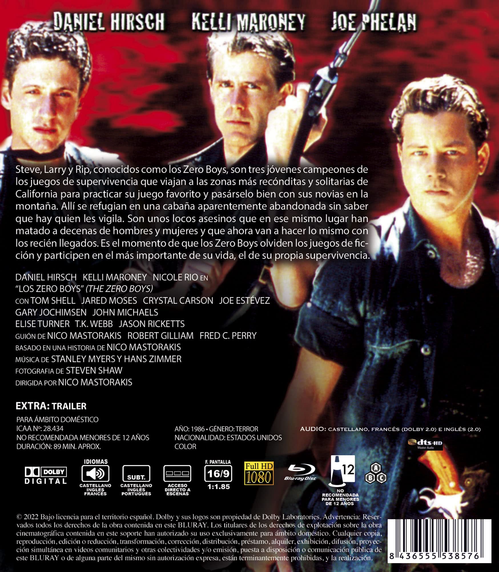 The Zero Boys 1986 / Heros Boys/Los Zero Boys Blu-ray EU-Import Englisch Tonspur (Kein Deutsche Sprache) - Image 2