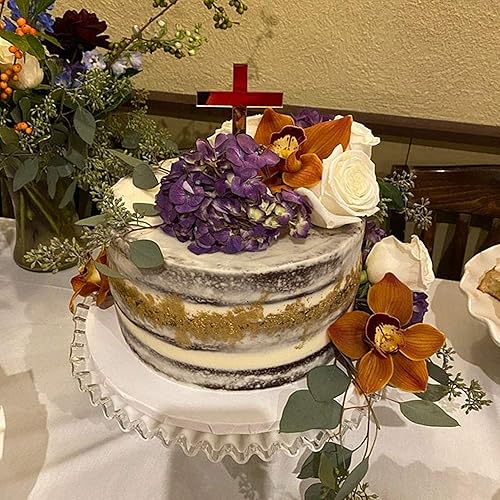 Miniatura 3 de Decoración de pastel de cruz, decoración de pastel de cruz acrílica, decoración de tartas, bautismo acrílico, dije de cruz para pastel, celebración