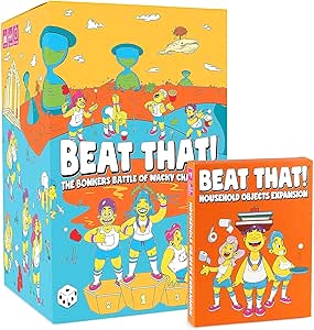 Gutter Games Beat That! Game and Household Objects Expansion Bundle [Family Party Game for Kids &amp; Adults]