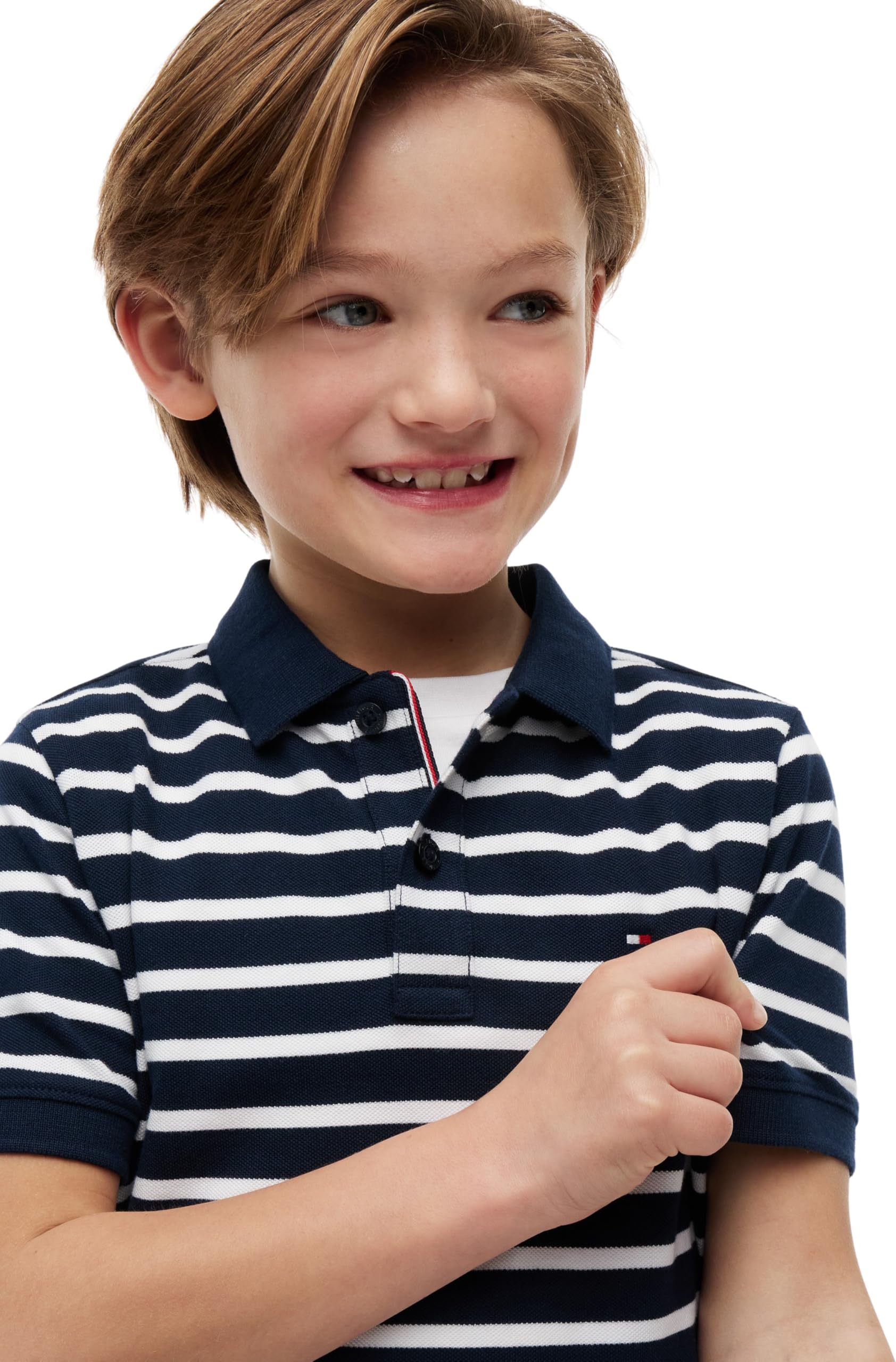 Tommy Hilfiger Jungen Poloshirt Kurzarm Flag Regular Fit – Bild 3