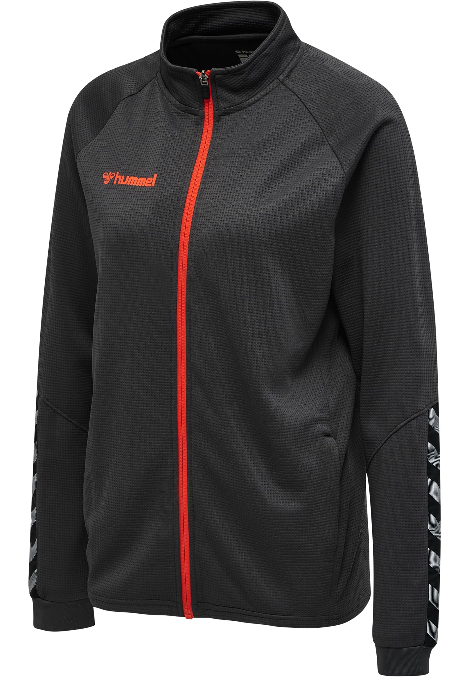 hummel Hmlauthentic women's poly zip jacket jacket, asphalt, M