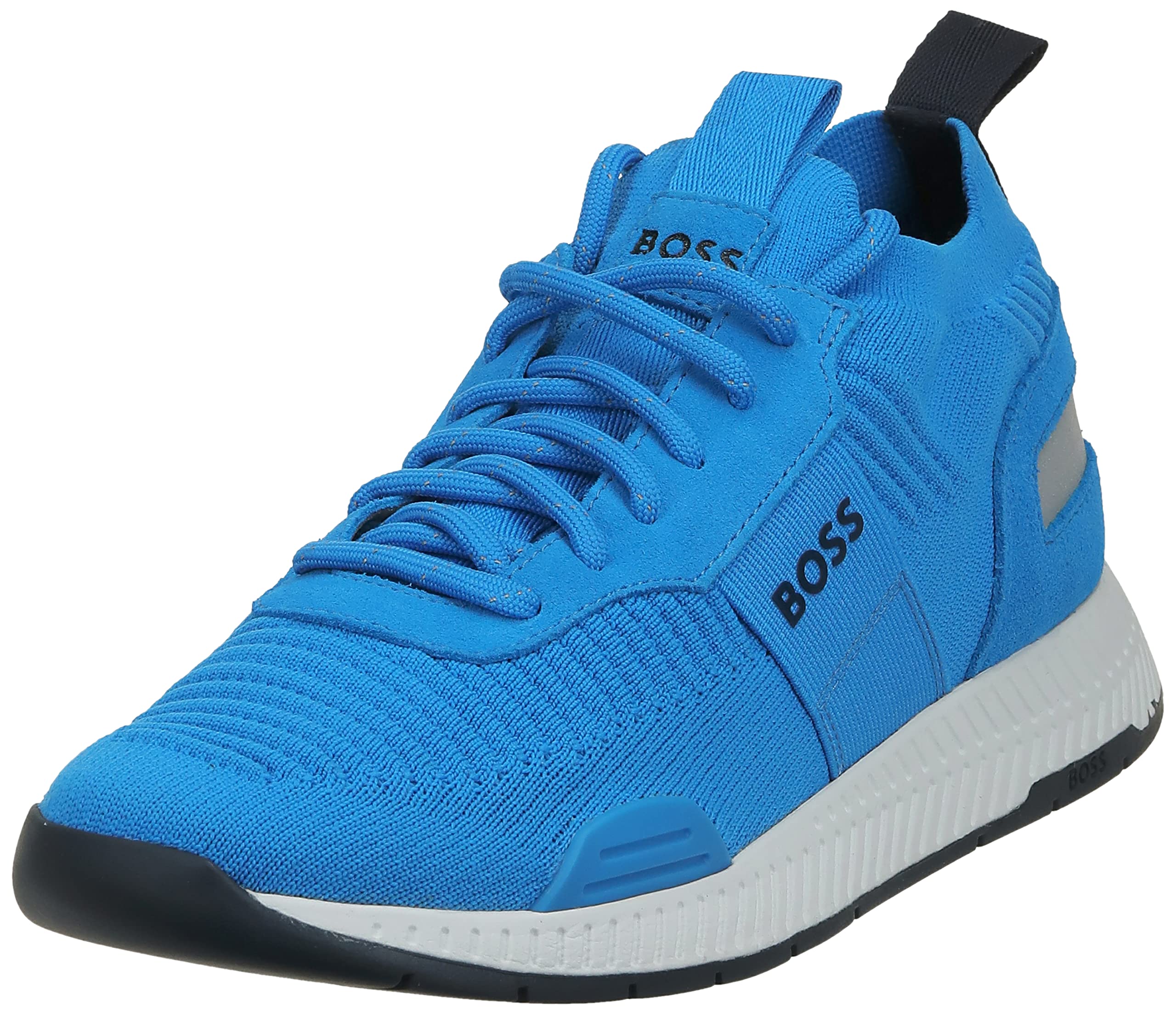 BOSS Herren Mesh-Mix Laufschuhe Sneaker, Sky Captain Navy, 40 EU