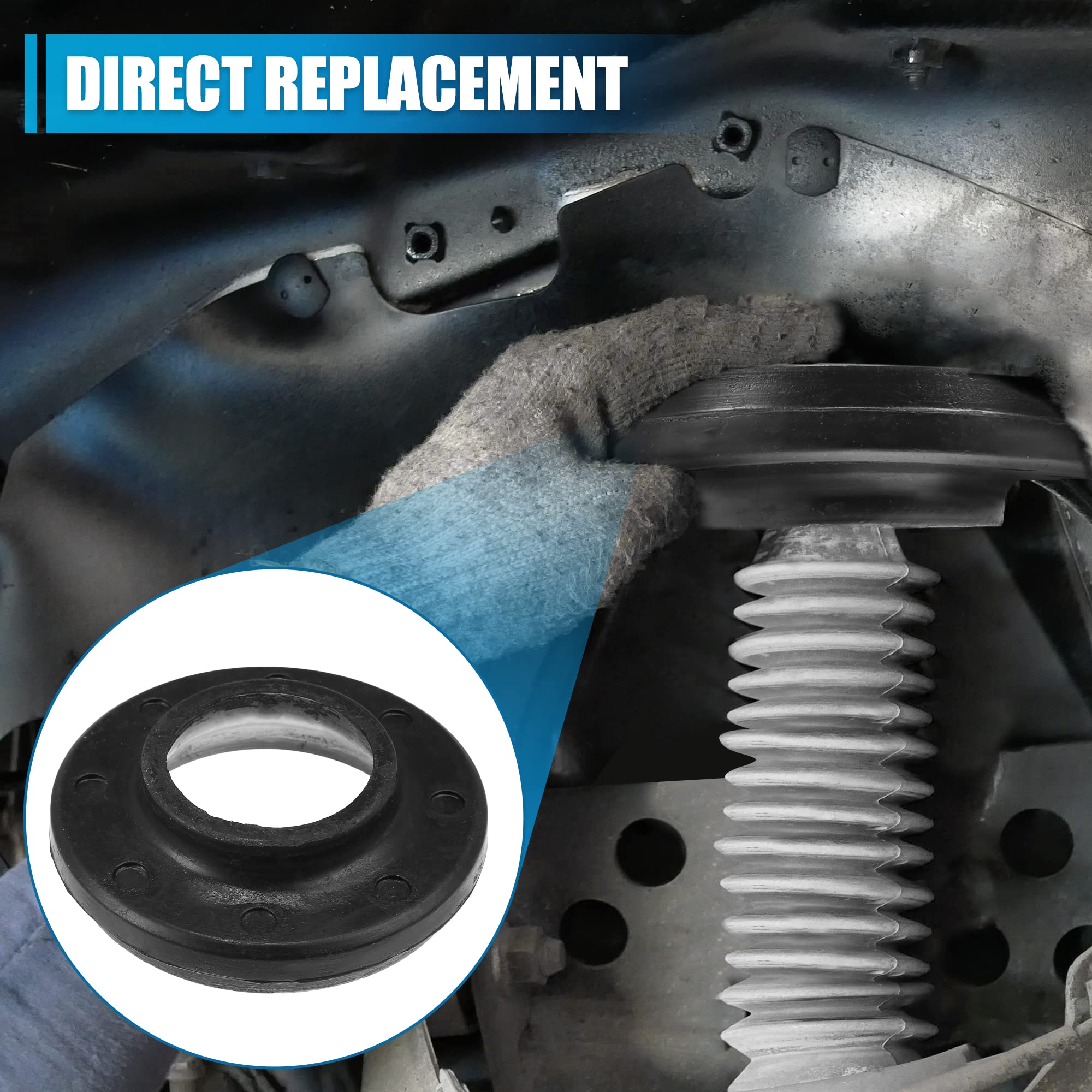 X AUTOHAUX Isolatori superiori della molla elicoidale anteriore, Booster della molla elicoidale, Sospensione dell'isolatore della molla elicoidale per Jeep Cherokee XJ 1984-2001 Sostituzione #52000229