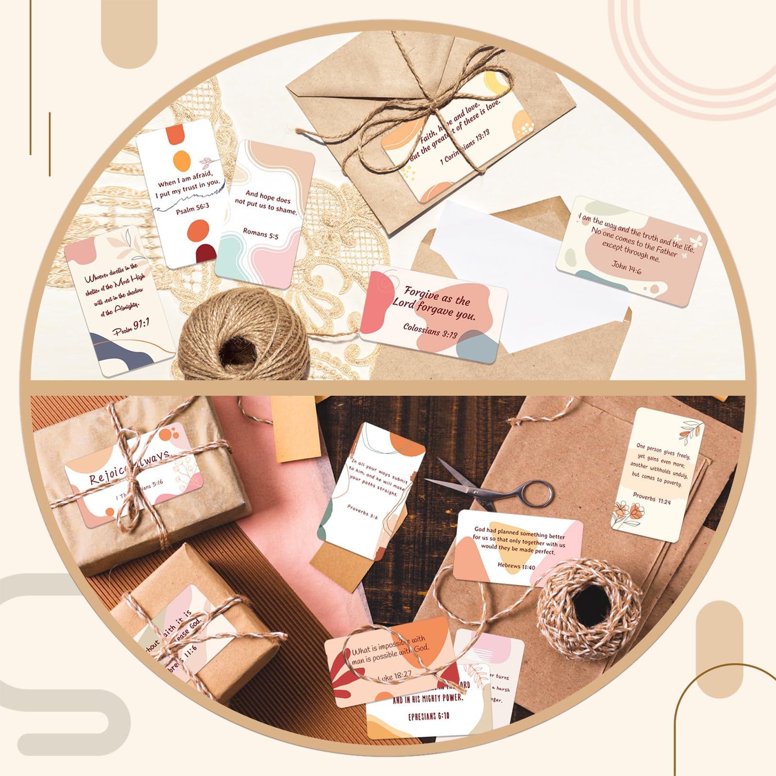 YTSQLER - Tarjetas de oración bohemio (200 unidades)