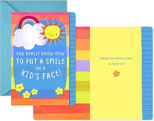 Miniatura 10 de Hallmark Paquete de 2 tarjetas de agradecimiento, agradecido (agradecimiento al profesor, agradecimiento al entrenador)