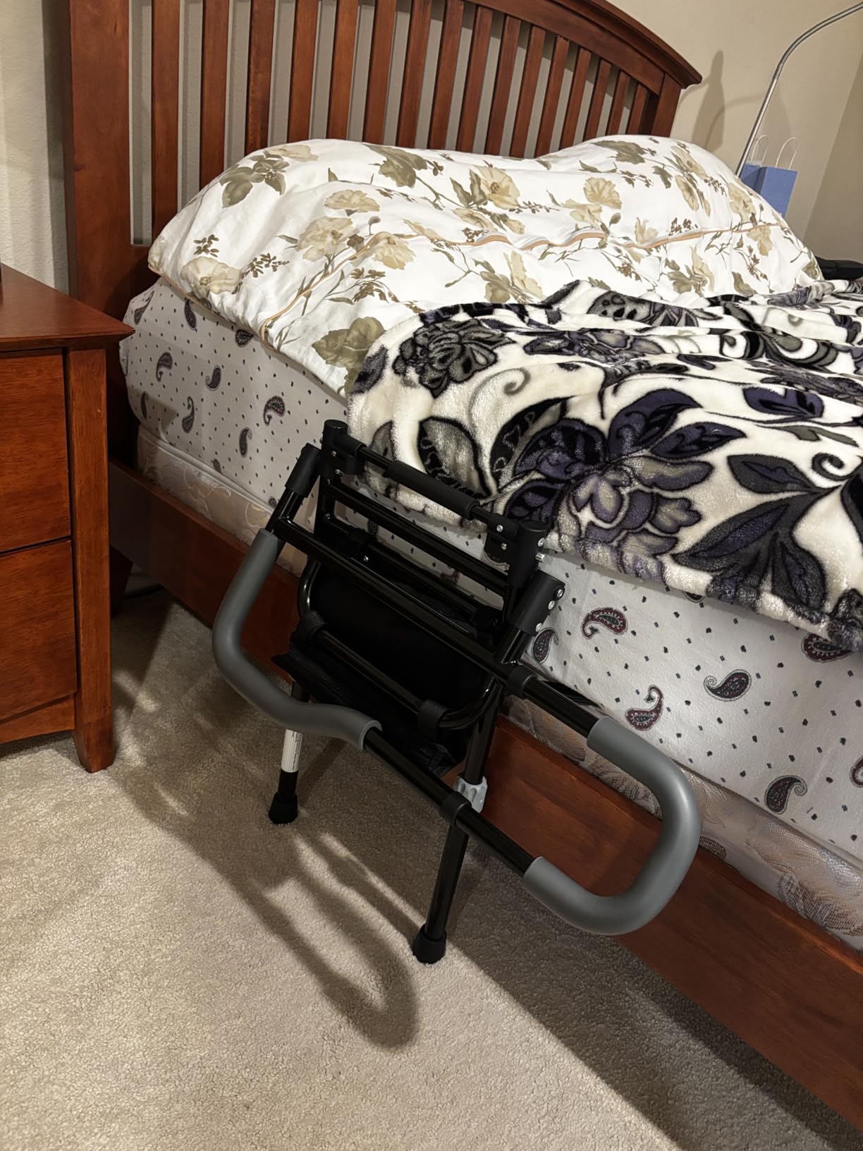 Bdvc180 Bed Rails $18/mo - Finance Bed Rails for Elderly Adults Safety, Foldable Bed ...