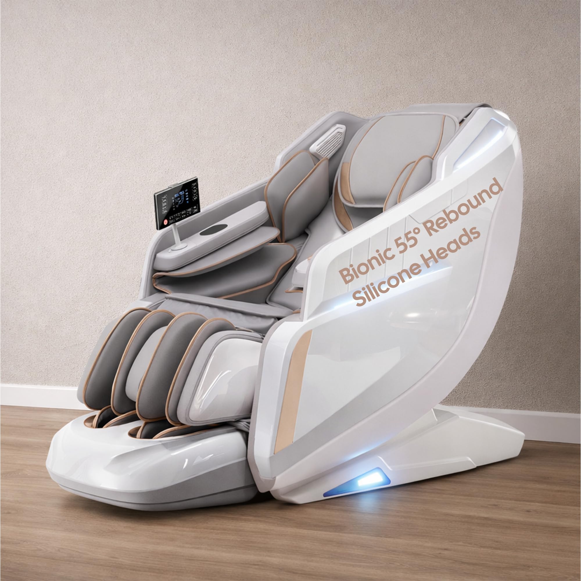 plasma 4d bionic full body massage chair | 30 massage programs | thai stretching | voice control | heating | 152 cms superlong sl track | health sensor | 3 zero gravity | wireless charging