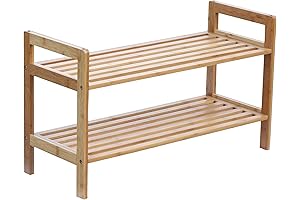 Oceanstar Two-Tier Bamboo Shoe Rack SR1309