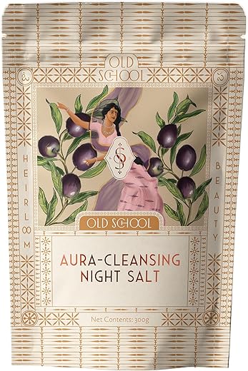 Old School Rituals Aura-Cleansing Night Bath Salt | Relaxes Body & Mind After a Tiring Day | Promotes Restful Sleep | Cleanses Skin | 300 g