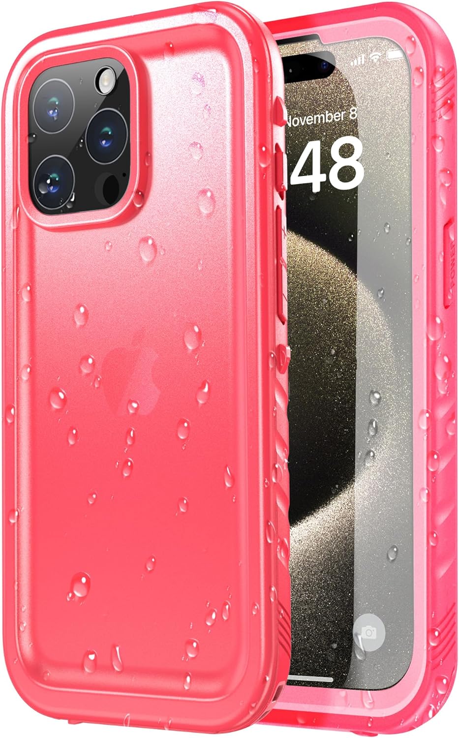 SPORTLINK for iPhone 15 Pro Max Case Waterproof Built in
