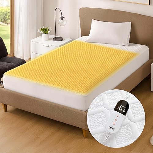 Degrees Of Comfort Protector de colchón térmico individual XL  Calentador de cama eléctrico de calefacción por zona con apagado automático  Ajuste
