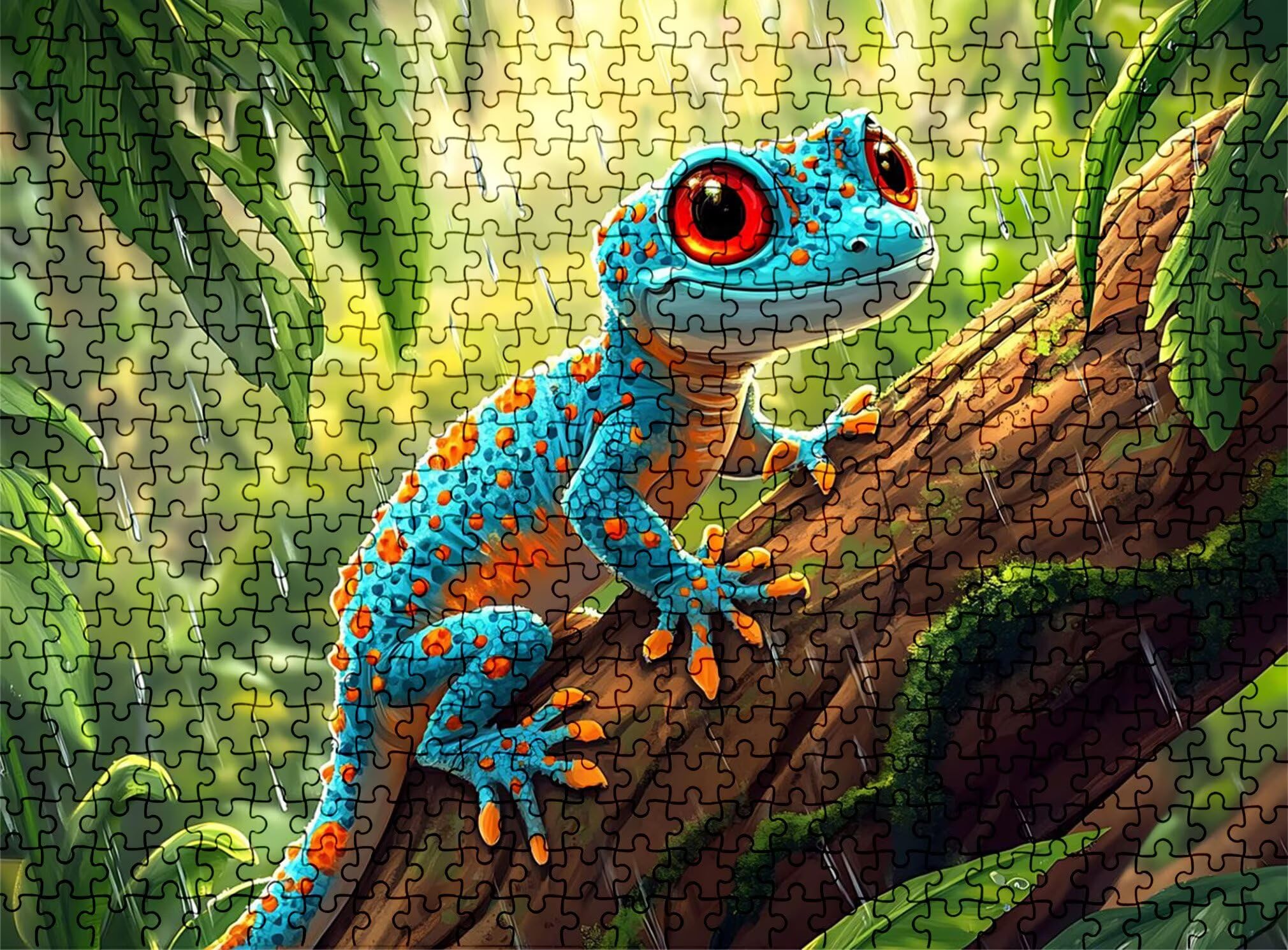 Puzzle 3000 Teile, Holzpuzzle Erwachsene - Impossible Puzzle 122 x 81 cm niffliges Denkspiel & Denksport für Frauen & Männer, Familienspiel für Spieleabende, Geschenk für Frauen Wald Tier w0-761