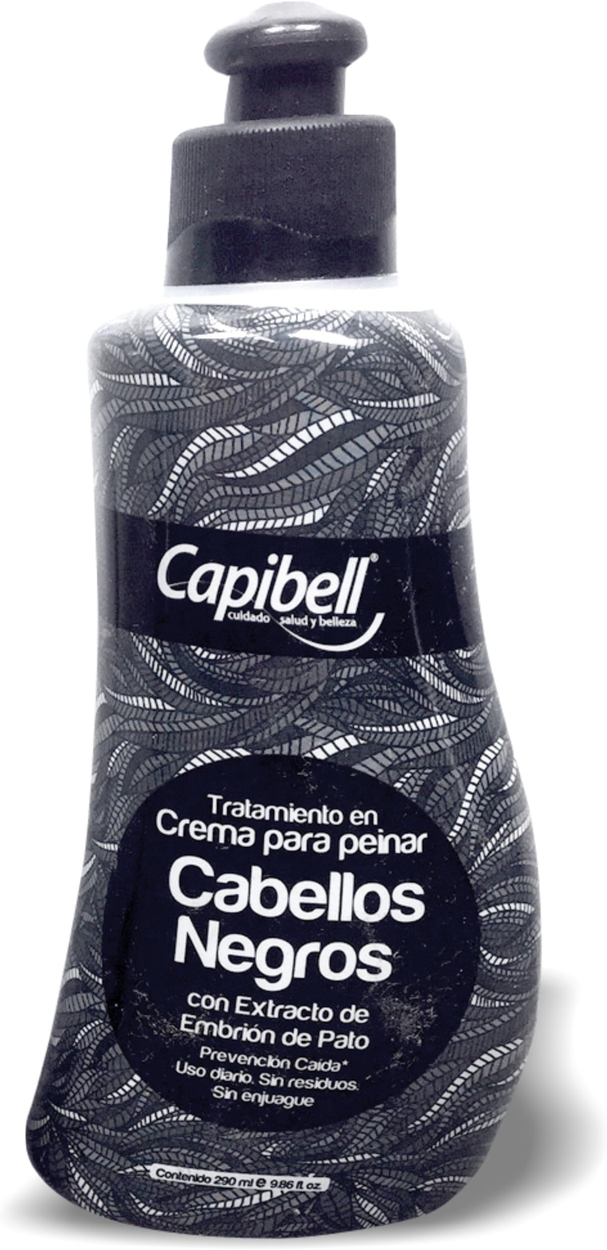 Combing cream black hair/Crema para peinar cabellos negros con embrion de pato 290ml / 9.6oz