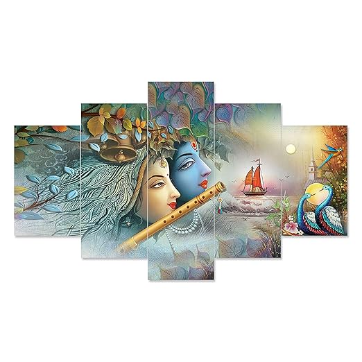 Tapas Enterprise Set of Five Framed Painting for Wall Decoration, 3D