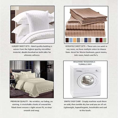 Miniatura 2 de Little Bird Sábanas y fundas de almohada de 600 hilos de la colección icónica de 600 hilos, tamaño Queen, extra suaves, refrescantes, bolsillo