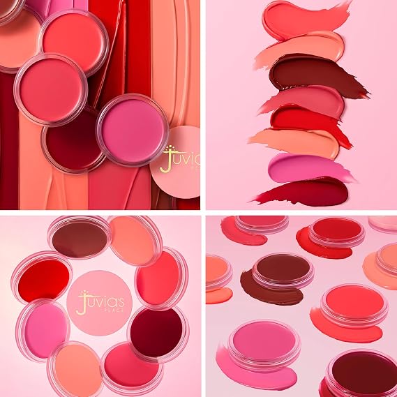 Juvia's Place Blushed Cream Blush Pink Passion Multi-Purpose Cream Blush for Cheeks & Lips - 2in1 Formula, Smooth, Blendable Texture for a Soft Dewy Finish - Buildable & Lightweight Face Makeup