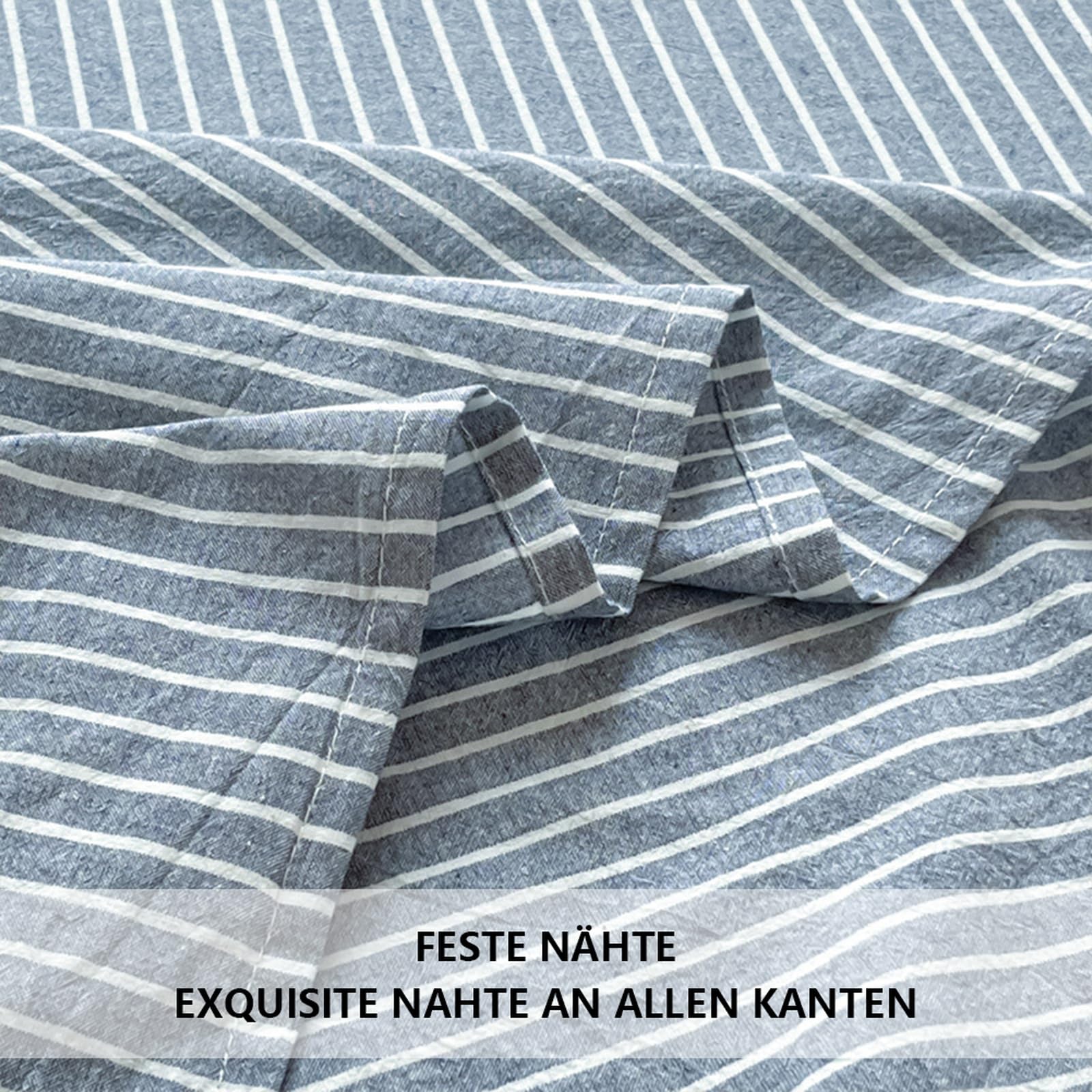 Bettlaken ohne Gummizug 230 x 265 cm Hellgrau mit 2 Kissenbezug | Weiche und pflegeleichtes Betttuch aus 100% Baumwolle ohne Gummizug Flaches Laken passend für hohe Matratzen