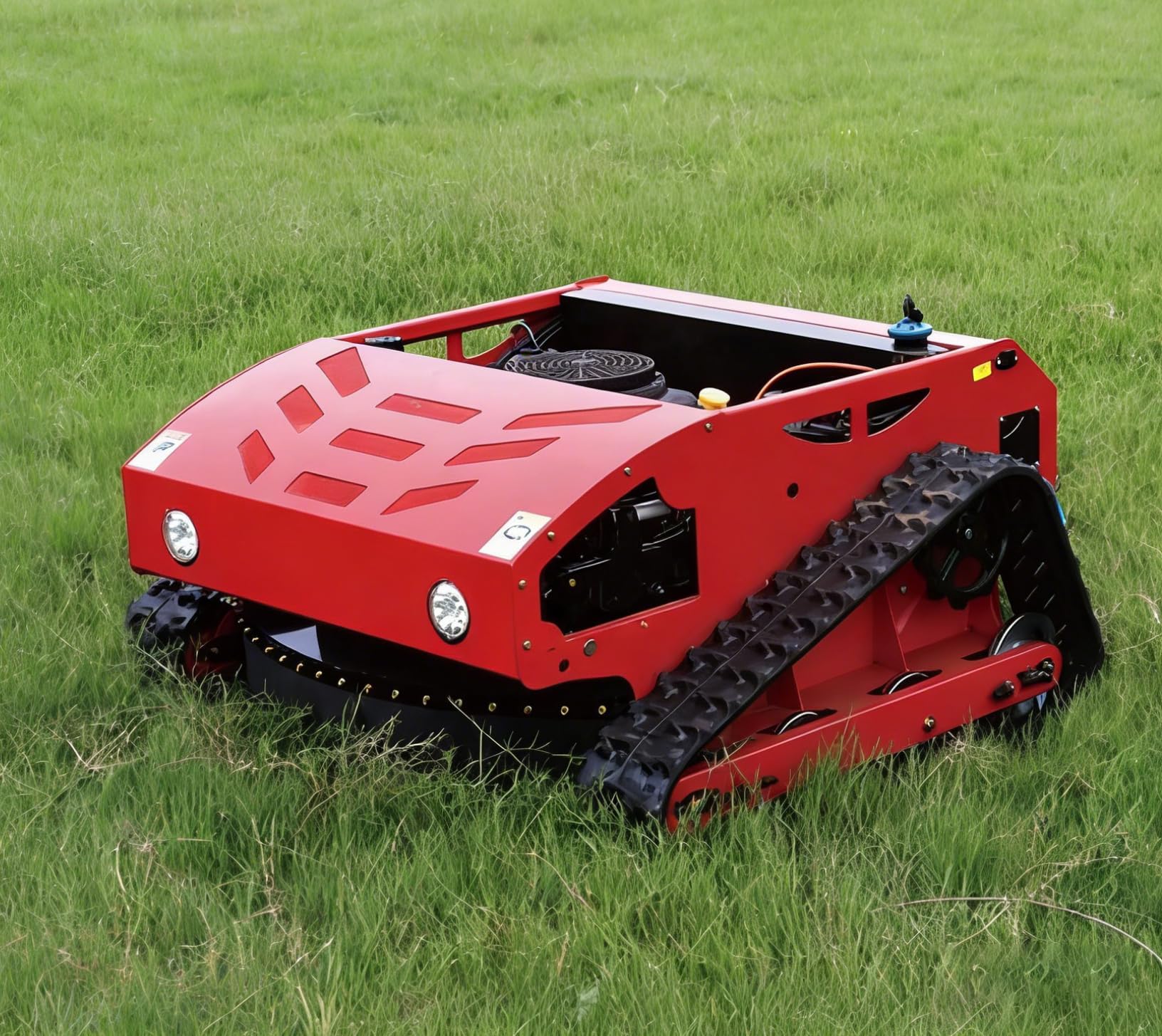 Home Use Mini Remote Control Electric Robot Lawn Mower Mini Automatic Crawler Lawn Mower
