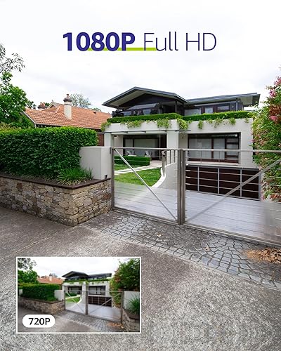 Miniatura 3 de SANNCE FHD 1080p 2MP Cámara de seguridad con cable para el hogar con visión nocturna EXIR de 100 pies, cámaras de vigilancia impermeable IP66 para