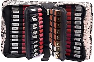 ROWNYEON Lipstick Organizer for Travel - Safely Store Your Lip Gloss Collection