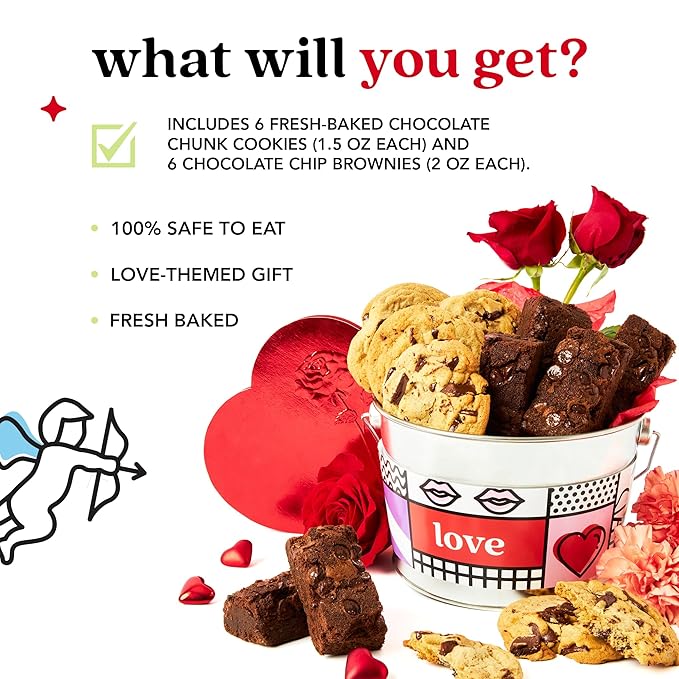 David’s Cookies Cookie Brownies Bucket Sampler 1.3Lb miniatura 2