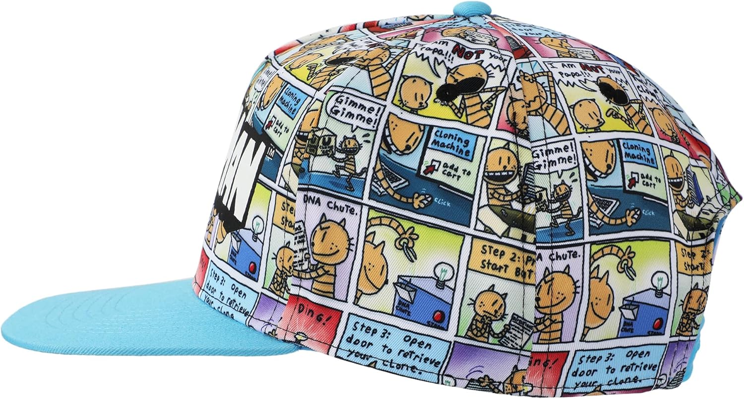 Bioworld Dog Man Comic Panels Youth Snapback Hat - Image 4